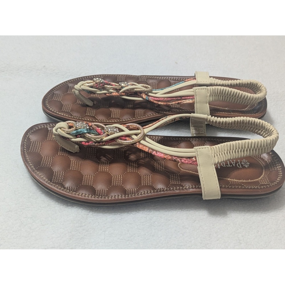 Patrizia by Spring‎ Step Thong Sandals 9 Gadelina Rhinestones Bohemian Festival